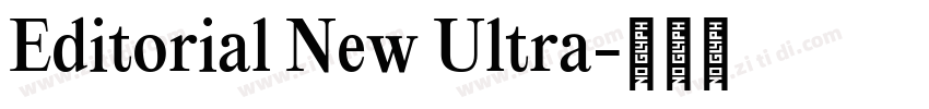 Editorial New Ultra字体转换